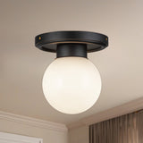 Alora Mood Fiore 6-in Semi-Flush Mount