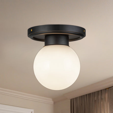 Alora Mood Fiore 6-in Semi-Flush Mount
