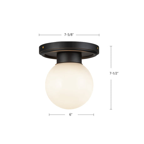 Alora Mood Fiore 6-in Semi-Flush Mount