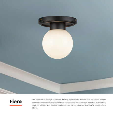 Alora Mood Fiore 6-in Semi-Flush Mount