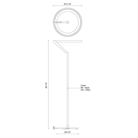 Kuzco Roda 66-in Floor Lamp