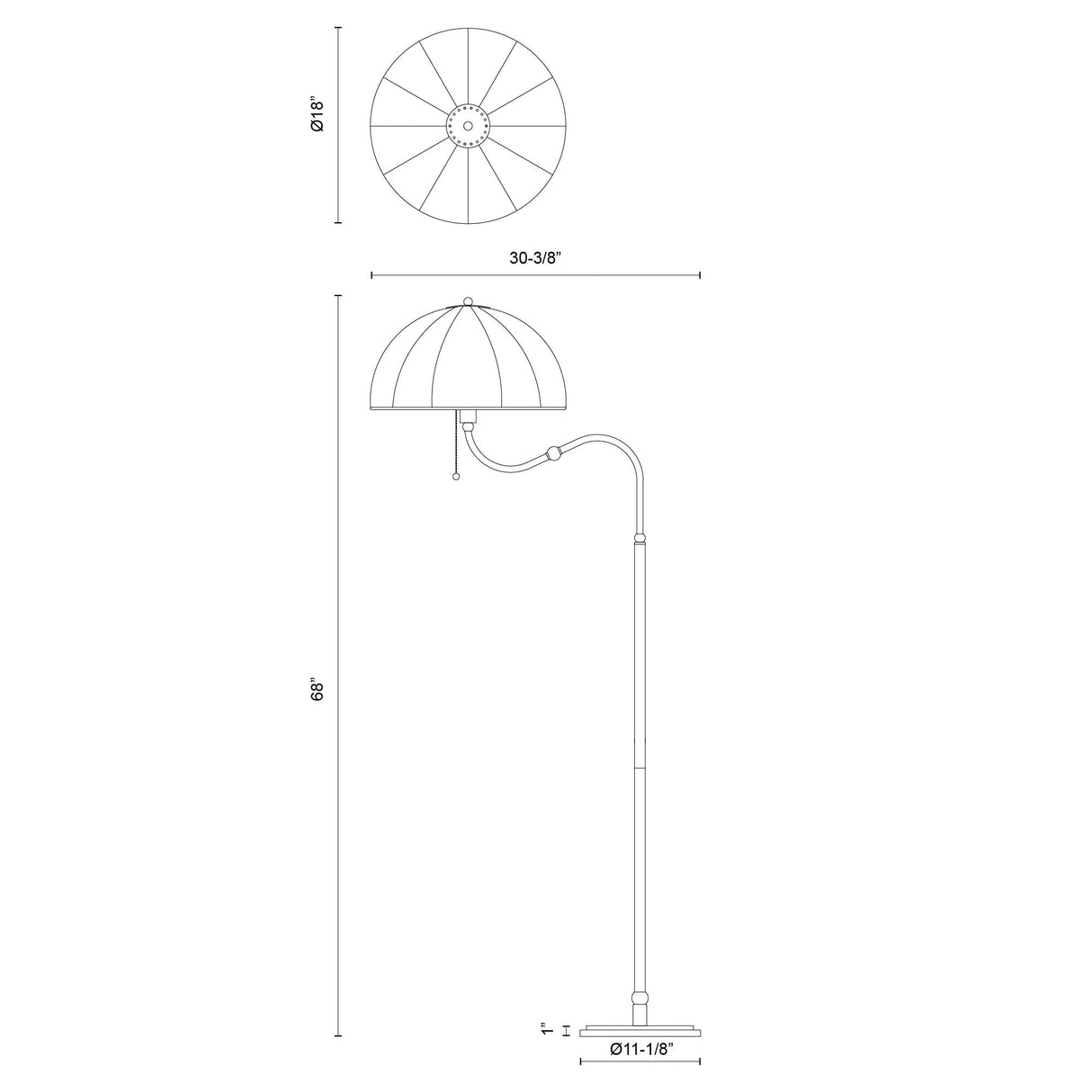 Alora Mood Crosby 68-in Floor Lamp