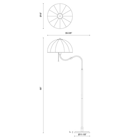 Alora Mood Crosby 68-in Floor Lamp