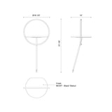Kuzco Maya 18-in Floor Lamp