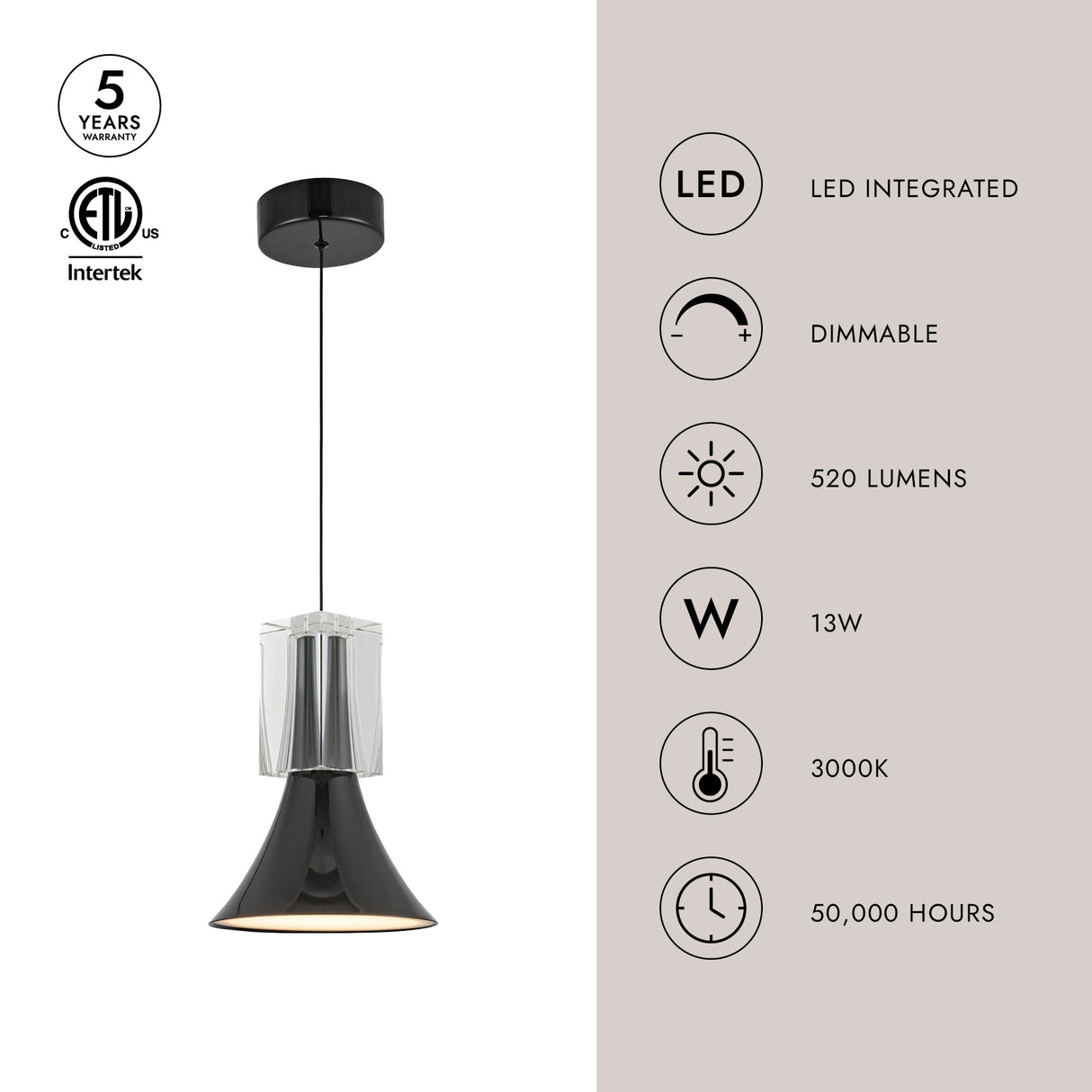 Kuzco Floe 8-in Pendant