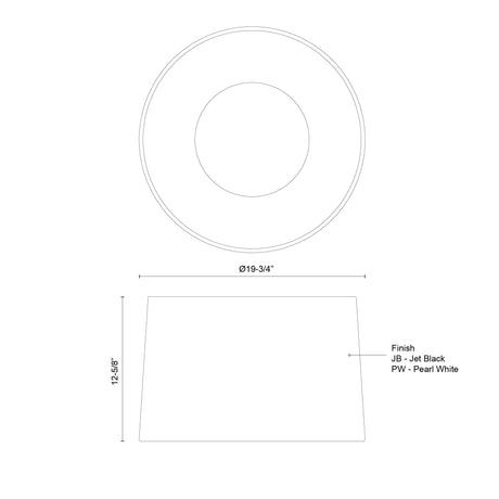 Kuzco Etta 20-in Flush Mount
