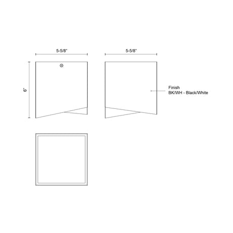 Kuzco Cubix 5-in Flush Mount