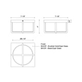 Kuzco Regalo 7-in Flush Mount
