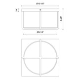 Kuzco Regalo 10-in Flush Mount