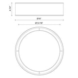 Alora Mood Lyla 16-in Flush Mount