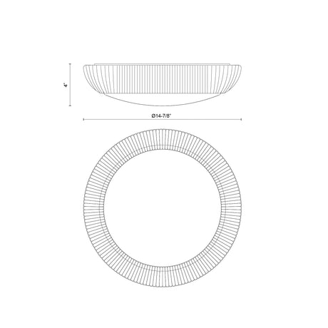 Alora Mood Merida 14-in Flush Mount