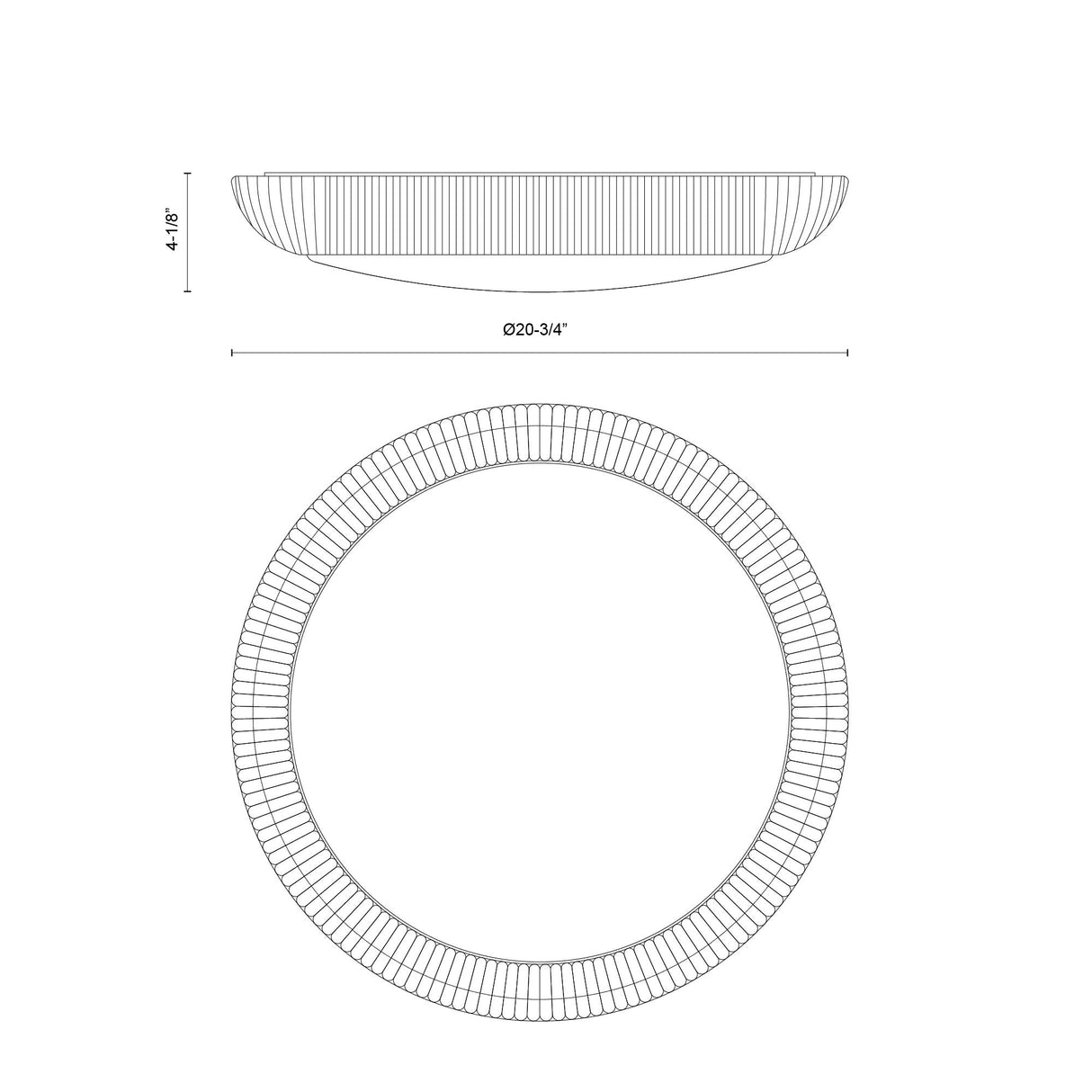 Alora Mood Merida 21-in Flush Mount
