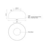 Kuzco Cedar 12-in Flush Mount