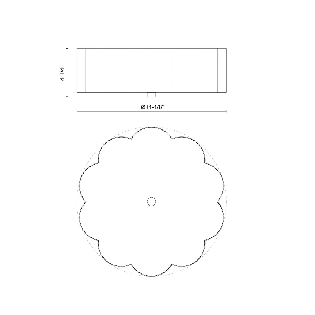 Alora Mood Blossom 14-in Flush Mount