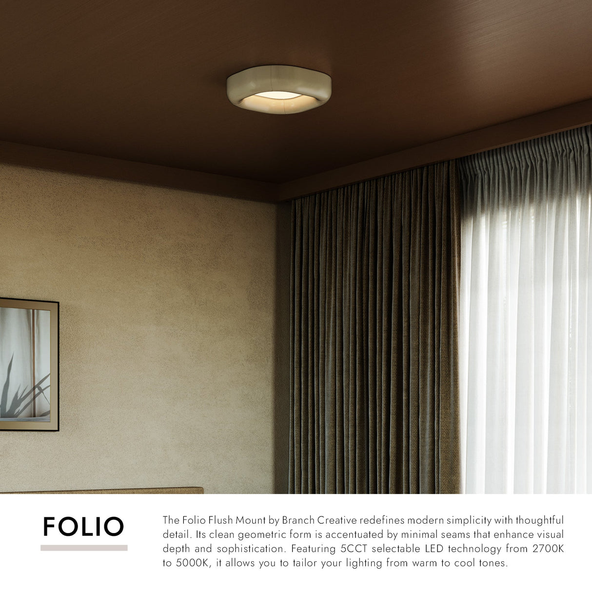 Kuzco Folio 14-in Flush Mount
