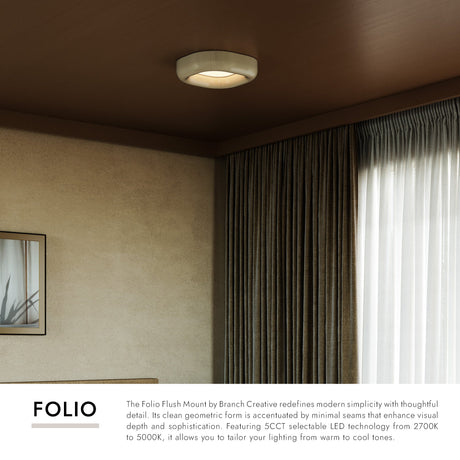 Kuzco Folio 14-in Flush Mount