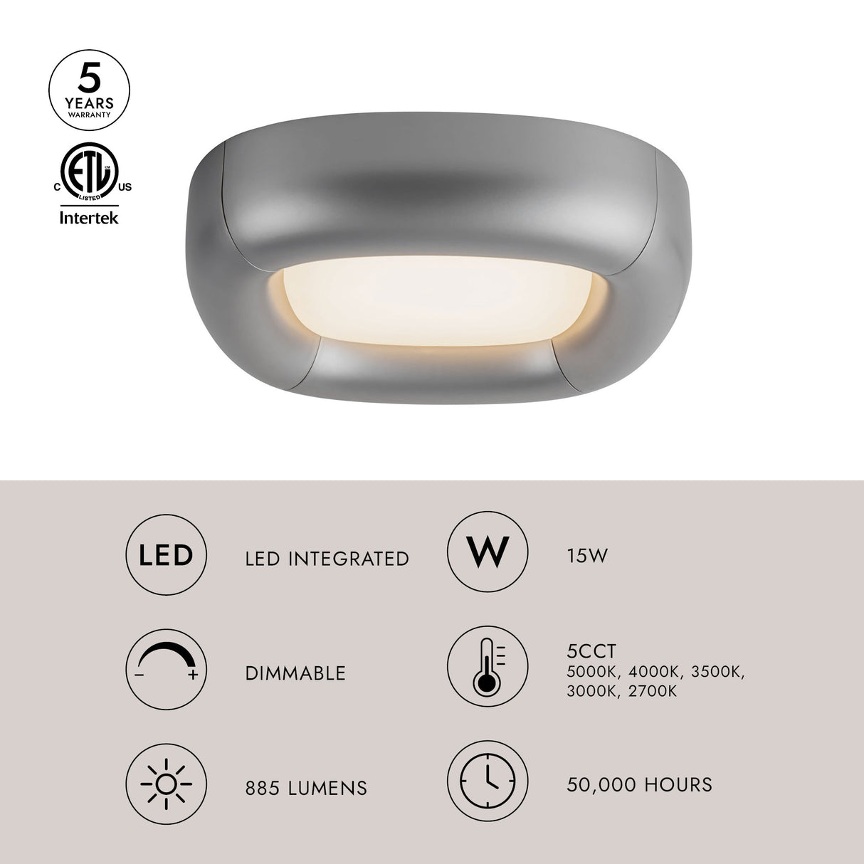 Kuzco Folio 14-in Flush Mount