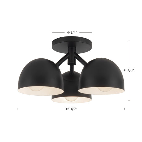 Kuzco Fosso 12-in Semi-Flush Mount