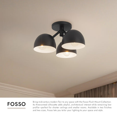 Kuzco Fosso 12-in Semi-Flush Mount
