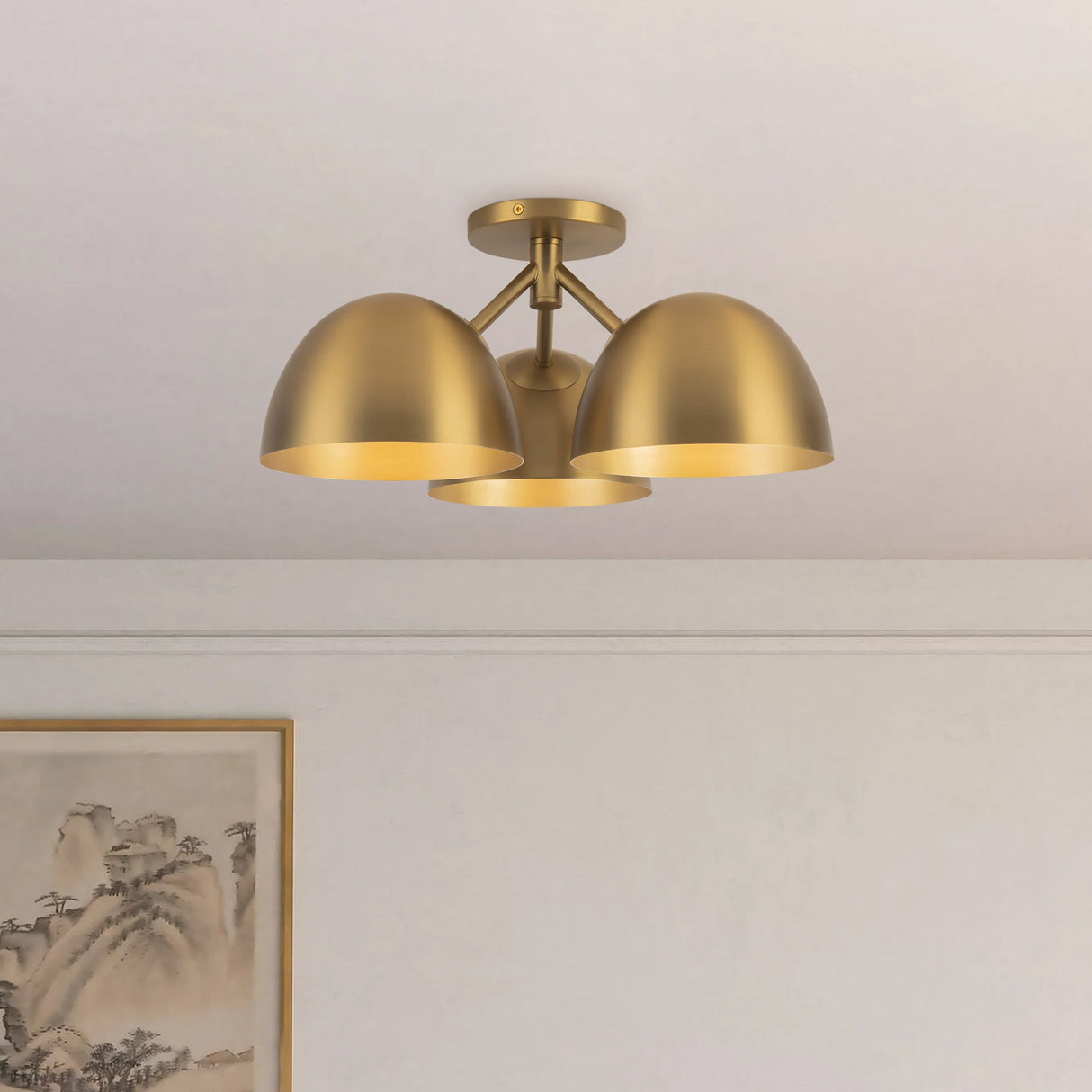 Kuzco Fosso 17-in Semi-Flush Mount