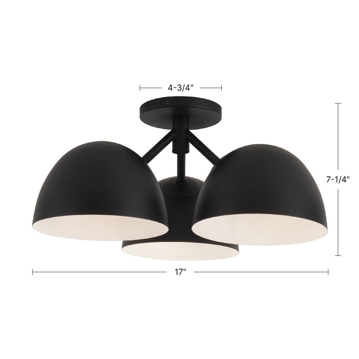 Kuzco Fosso 17-in Semi-Flush Mount