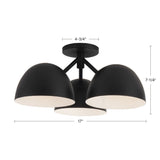 Kuzco Fosso 17-in Semi-Flush Mount