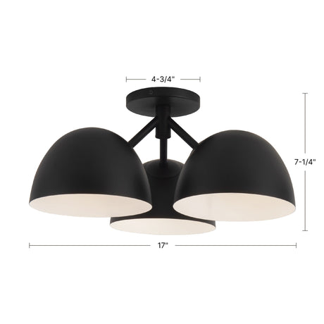 Kuzco Fosso 17-in Semi-Flush Mount