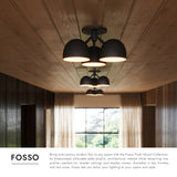 Kuzco Fosso 17-in Semi-Flush Mount