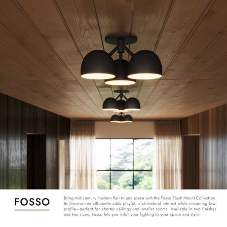 Kuzco Fosso 17-in Semi-Flush Mount