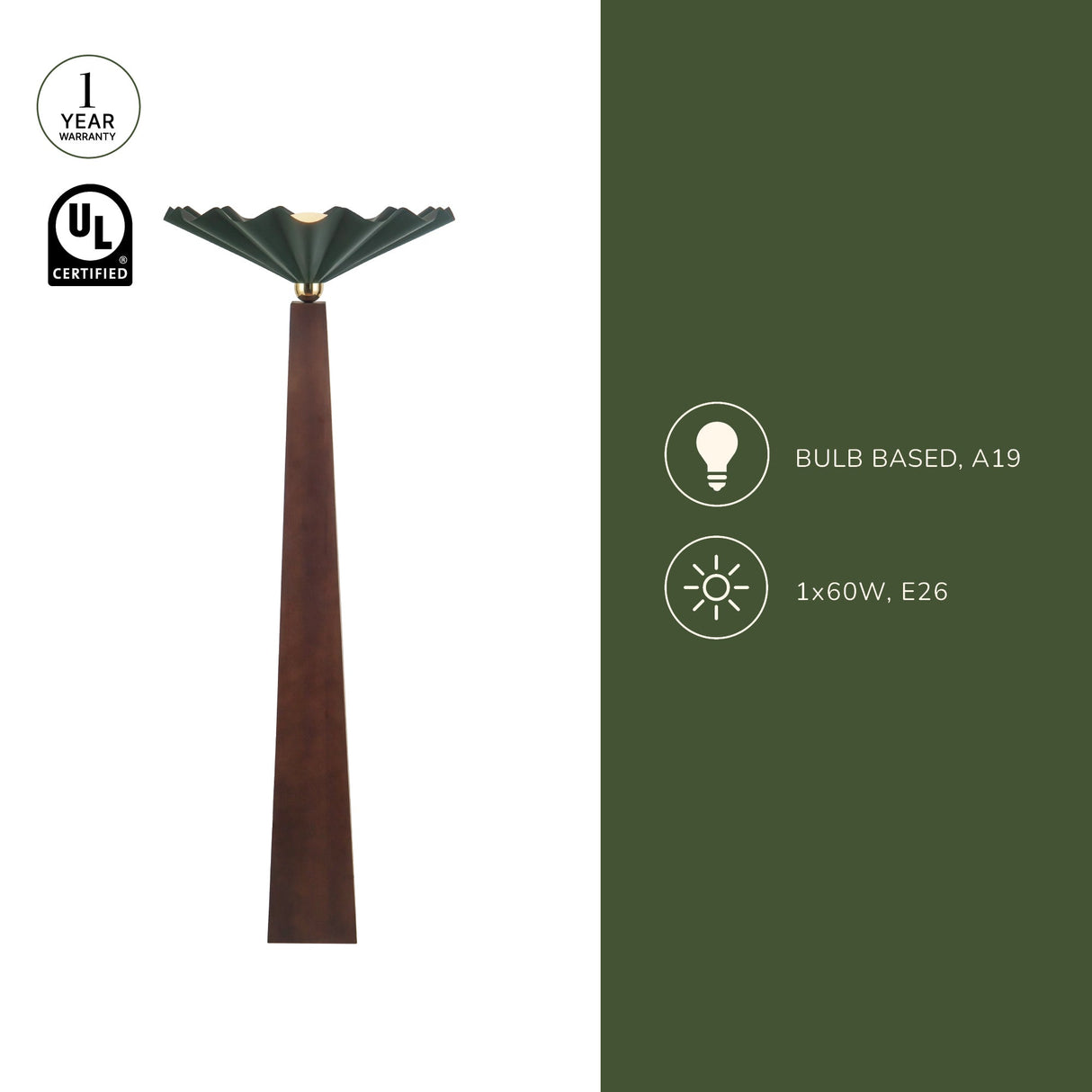 Alora Furrow 64-in Floor Lamp