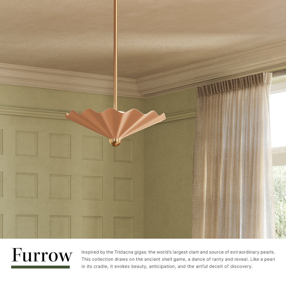 Alora Furrow 16-in Pendant