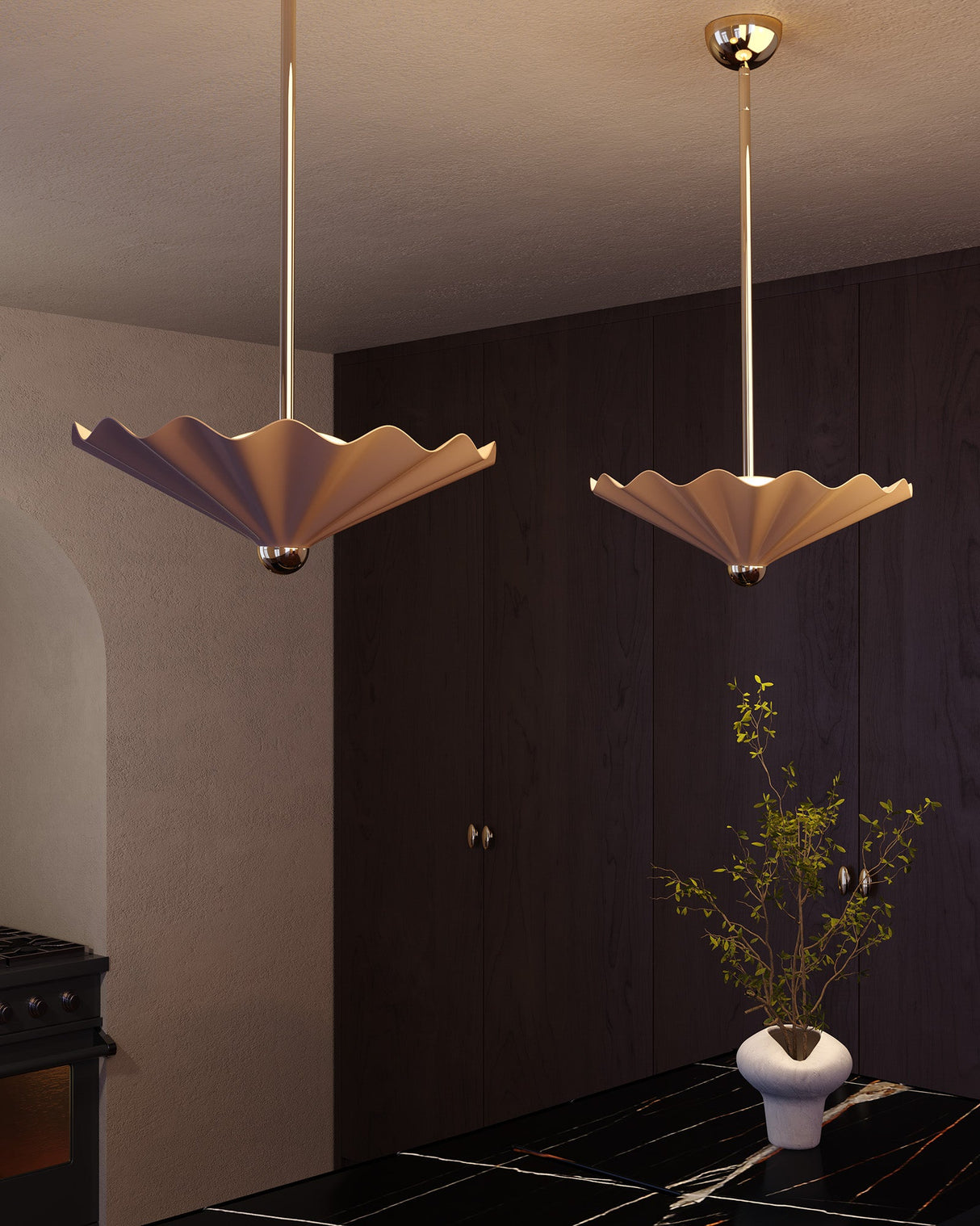 Alora Furrow 25-in Pendant