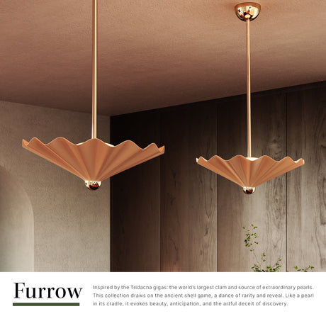 Alora Furrow 25-in Pendant