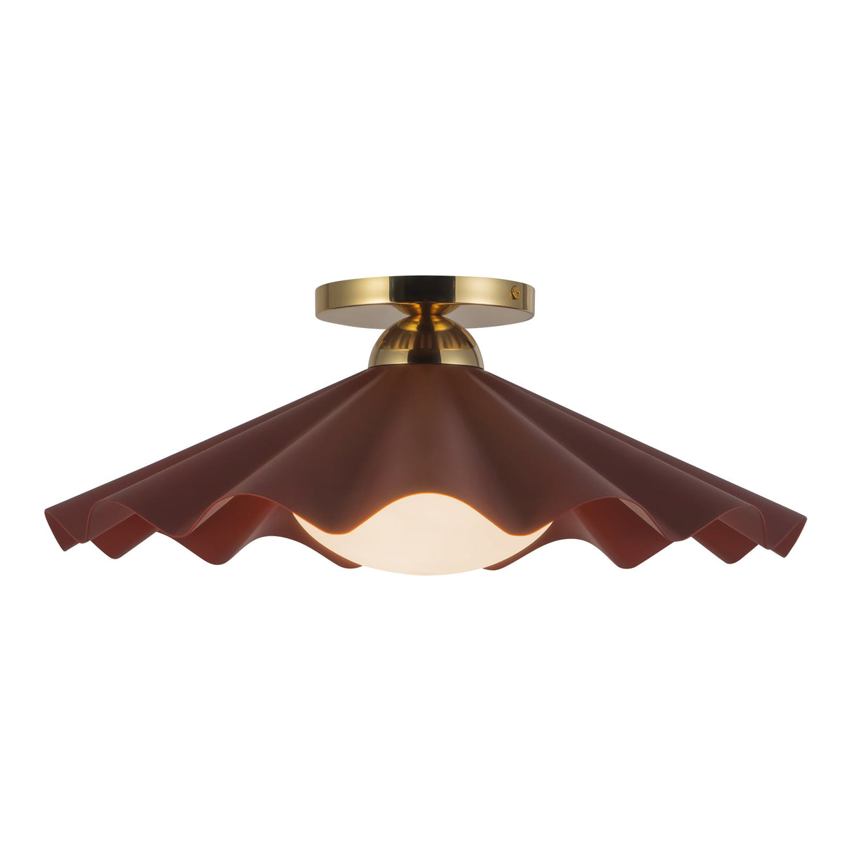 Alora Furrow 16-in Semi-Flush Mount