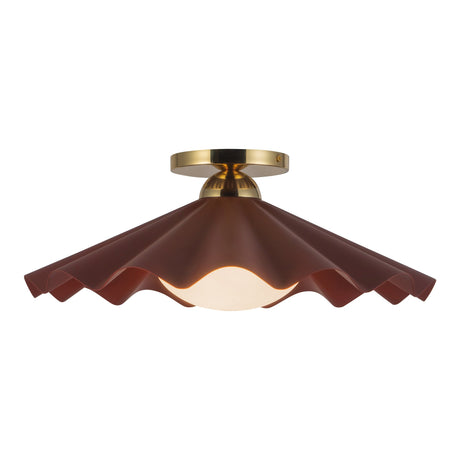 Alora Furrow 16-in Semi-Flush Mount