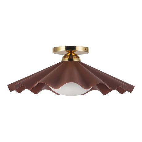 Alora Furrow 16-in Semi-Flush Mount