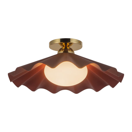 Alora Furrow 16-in Semi-Flush Mount