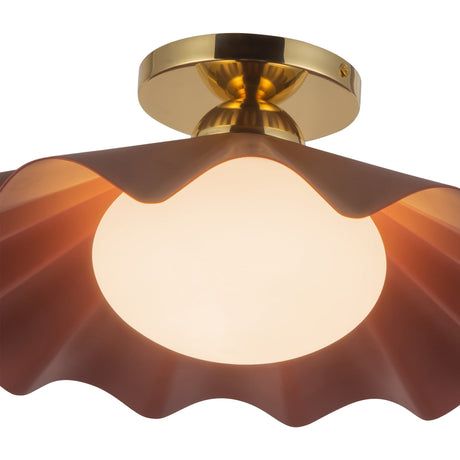 Alora Furrow 16-in Semi-Flush Mount