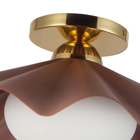 Alora Furrow 16-in Semi-Flush Mount