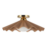 Alora Furrow 16-in Semi-Flush Mount
