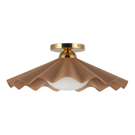 Alora Furrow 16-in Semi-Flush Mount