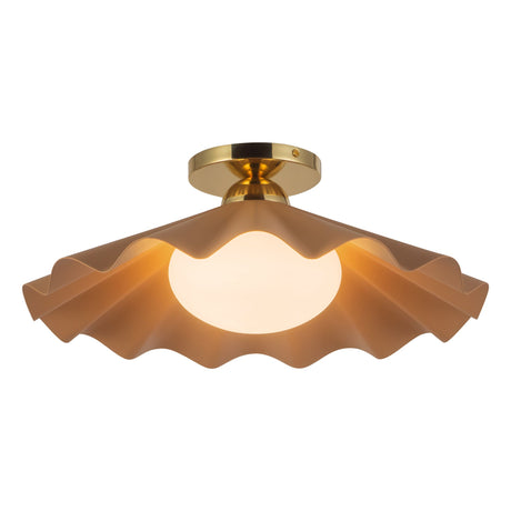 Alora Furrow 16-in Semi-Flush Mount