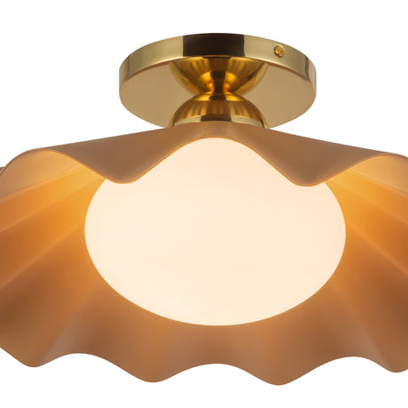 Alora Furrow 16-in Semi-Flush Mount