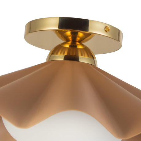 Alora Furrow 16-in Semi-Flush Mount