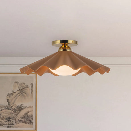 Alora Furrow 16-in Semi-Flush Mount