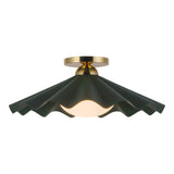 Alora Furrow 16-in Semi-Flush Mount