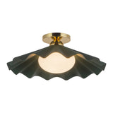 Alora Furrow 16-in Semi-Flush Mount