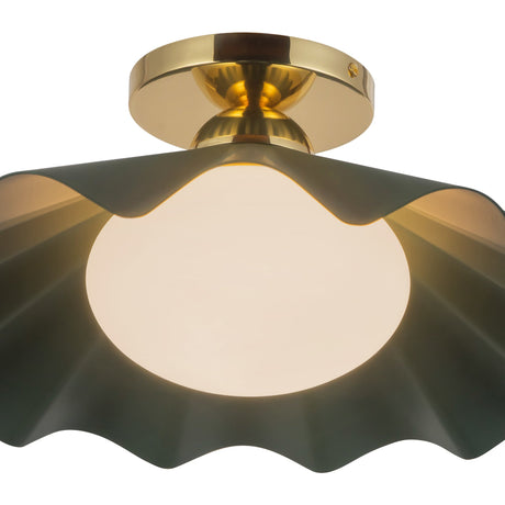 Alora Furrow 16-in Semi-Flush Mount