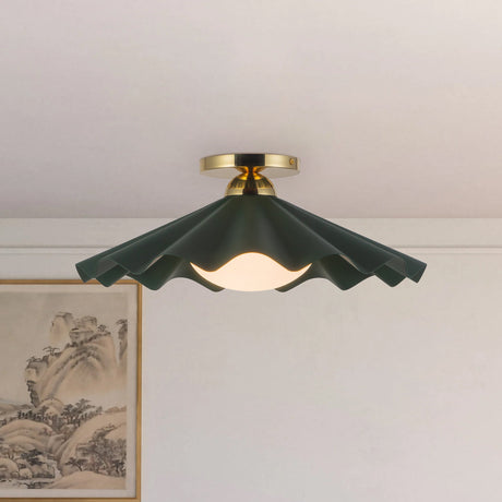 Alora Furrow 16-in Semi-Flush Mount
