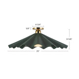 Alora Furrow 25-in Semi-Flush Mount